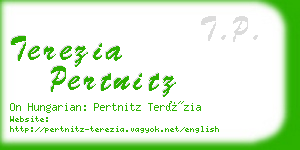 terezia pertnitz business card